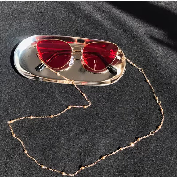 Textured Elegance Eyeglass Chain